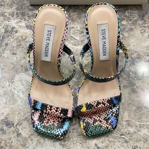 Steve Madden snake print heels